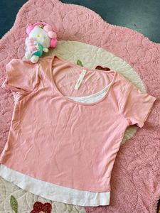Cute Pink Layered T-Shirt