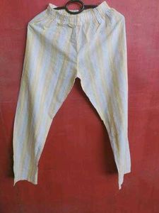Yellow White Palazzo Pants