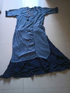 Kurti with skirt