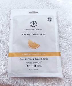 The Man Company Vitamin C Sheet Mask with Hyaluron