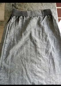 Grey Denim skirt