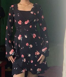 H&amp;M Floral Wrapped Summer Dress