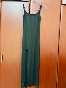 Slinky Black Maxi Dress S Size