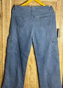 ( ⚡️PRICE DROP)💙💅Blue Cargo Jeans