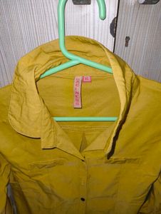Mustard Button-Down Shirt