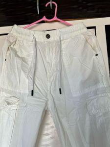 White Cargo Pants