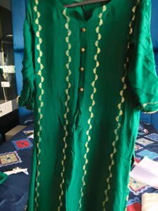 Bottle Green garara  Kurta set