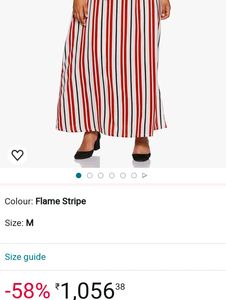 plusS Unused Women Printed Dress Side Slit Cut