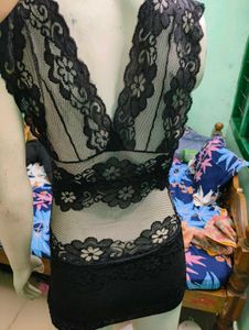 Black Lace Mini Dress