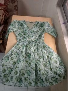 Floral Print Ruffle Mini Dress