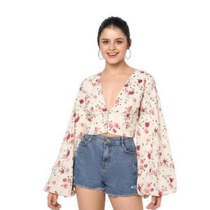Floral Print Crop Top