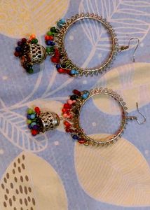 Colorful Jhumka Earrings