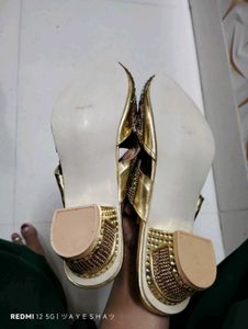 Gold Embellished Heels