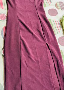 Burgundy Bodycon Dress