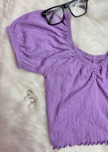 CUTE LAVENDER TOP
