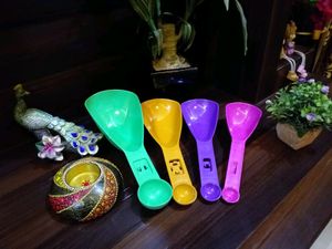 🆕️ Set Of 4 Dual Side Serving &amp;  Measurung Spoons