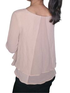 Elegant Beige Synthetic Top for Women