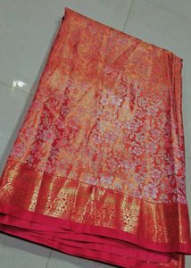 Elegant Red Banarasi Silk Saree