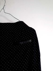 Black Patterned Jeggings