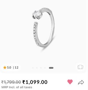 Giva 925 Silver Stone Ring