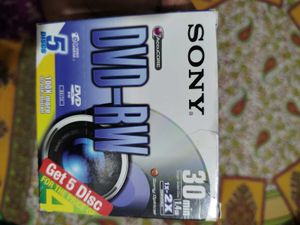 Sony DVD-RW Discs (5 Pack)
