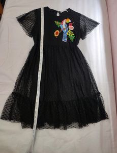 Zara Black Lace Dress (Stretchy) Bust 36-40