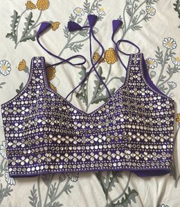 Purple Embellished Blouse