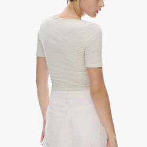 Cropped Short Sleeve Top