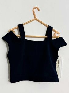 dark Blue Crop Top