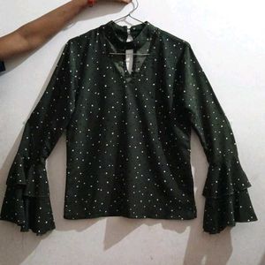 Ruffle Sleeve " or a "Polka Dot Top