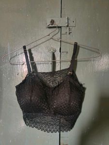 Black Bralette Paded Sexy Top