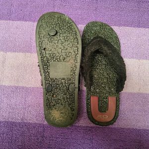 Comfy Furry Thong Slippers