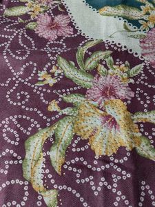 Floral print woolen suit