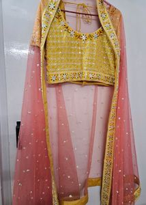 Mustard Color Lehnga Choli