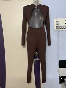 PRETTY LITTLE THINGS Brown JUMPSUIT