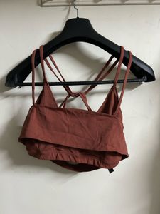 Trendy Brown Crop Top