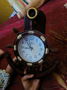 Nautical Wheel Cloc