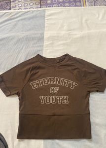 Brown Graphic Tee - Eternity of Youth