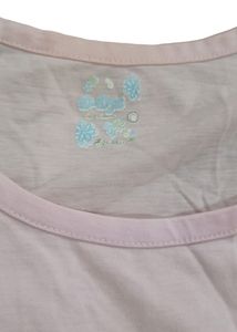 Women Baby Pink Cotton Top