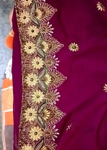 Beautiful Embroidered Saare🌸❤