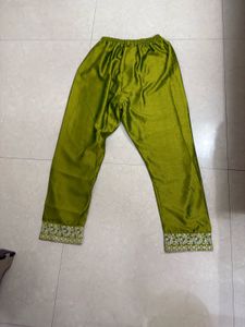 Green Embroidered Kurta Set