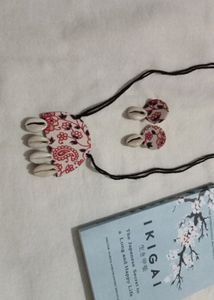 Navratri Necklace With Earrings