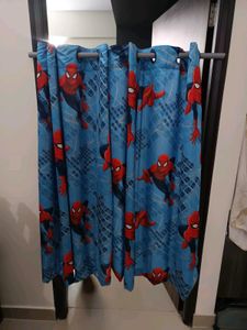 Spiderman Curtain And Pillows