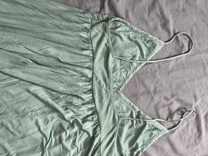 Zara Green Embroidered Dress