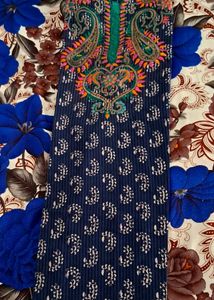 Embroidery Blue Kurti
