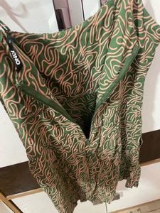 ONLY Green Print Dress