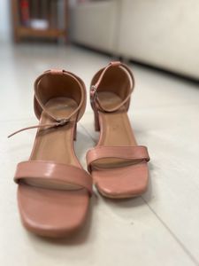 Madish Nude pink Block Heels