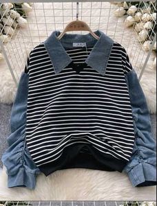 Denim Knitted Tshirt