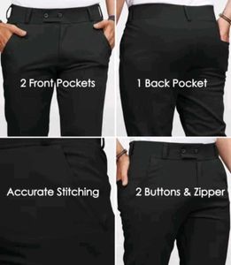 Black Lycra Pant, Casual And Formal Wear Pant