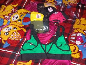 Non-paded Sports Bra Multiple colours 6 pcs set fo